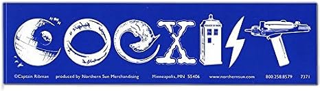 Sci-fi Coexist Large Bumper Sticker Science Fiction