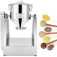 YUCHENGTECH 10L Lab Dry Powder Mixer Mixing Machine Particle Blender Powder Mixer Granual Blender for Food Chemical Medical 0-33 rpm (110V, 10L(2-5kg))