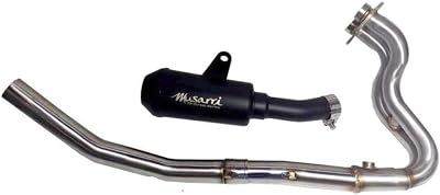GP Street Series Full System Exhaust for Kawasaki Ninja 400 - Black Finish