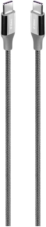 ttec AlumiCable USB-C to USB-C 300cm 60W PD/QC Fast Charging/Data Cable Space Gray