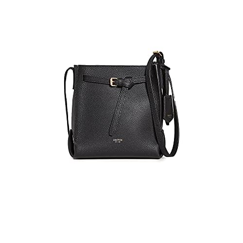 Oroton Womens Margot Mini Bucket Bag, Black, One Size