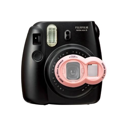 DarkHorse Close-Up Lens for Fujifilm Instax Mini 7S Mini 8 Cameras Self-Portrait Mirror - Pink