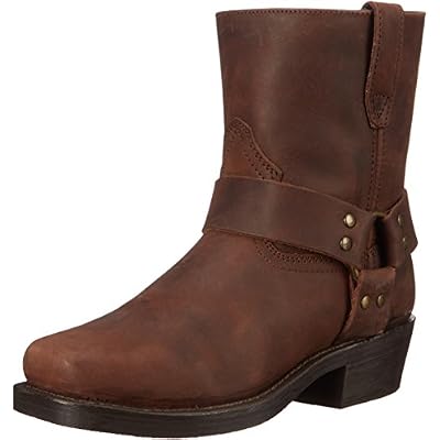 Dingo Mens Saw Buck Embroidered Lizard Print Round Toe Casual Boots Mid Calf
