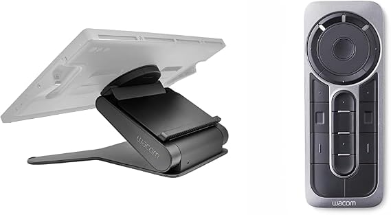 Wacom Cintiq Pro 27 Stand (ACK64801KZ), Black & Express Key Remote for Cintiq & Intuos Pro (ACK411050)
