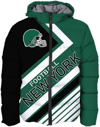 Men Football Jacket Personalized Puffer Coat Down Jacket Any Name Number Plus Size Apparel Padded Jacket