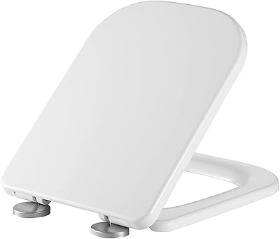Square Urea-formaldehyde Toilet Seat, Anti-scratch Non-yellowing, Damping and Noise-reducing Toilet Lid, Load-bearing and Pressure-resistant, Easy to Remove and Sedentary Comfortable Toilet Lid  Size
