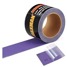 MAXMAN 600 Grit Sandpaper Roll, PSA Purple Film Ceramic Longboard Sand Paper, 2-3/4" Wide Continuous 20 Yard Long Continuous Roll, Self Adhesive Stickyback for Auto, Wood, Metal, Hand Sanding Blocks