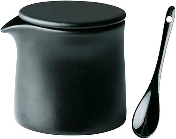 Multi Sugar Bowl Ceramic Creamer Pitcher,Sauce Pitcher with Spoon,9oz