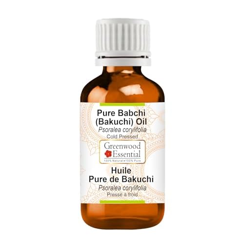 Greenwood Essential Babchi Bakuchi Oil Psoralea corylifolia | Cold Pressed | Natural | Undiluted | For Diluting Essential Oils | For Skin & Massage | Men & Women | 50ml 1.69 oz