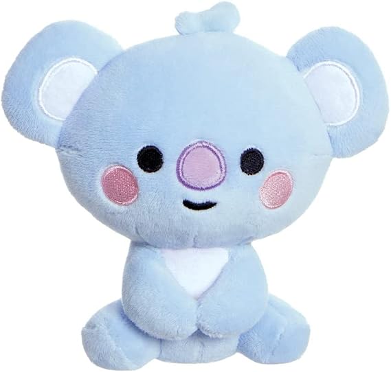 Aurora, 61484, BT21 Official Merchandise, Baby KOYA Sitting Doll 5In, Soft Toy, Blue