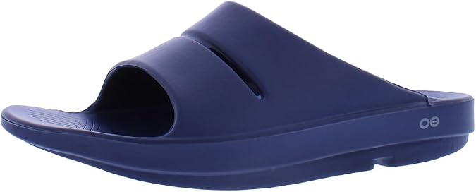 OOFOS OOahh Unisex Sandal, 11 D(M) US, Navy