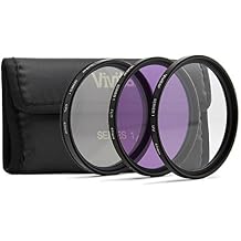 Vivitar 3-Piece Multi-Coated Glass Filter Kit (49mm UV/FLD/CPL)