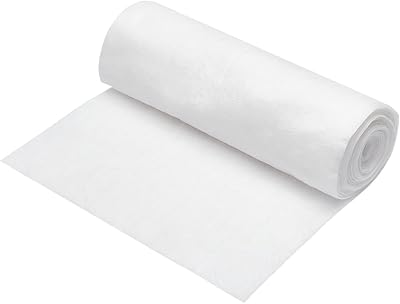 BENECREAT White Vent Filter Media, Electrostatic Air Filter Roll Air Vent Filters Kit for Home, HVAC, AC and Heating, RVs, Mobile Homes, 196x12 Inch