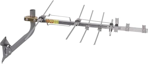 RCA Compact Outdoor or Attic Yagi TV Antenna - Long Range Digital OTA Antenna for Clear Reception, NexGenTV Compatible, Supports 4K/8K 1080p TVs, Silver Color