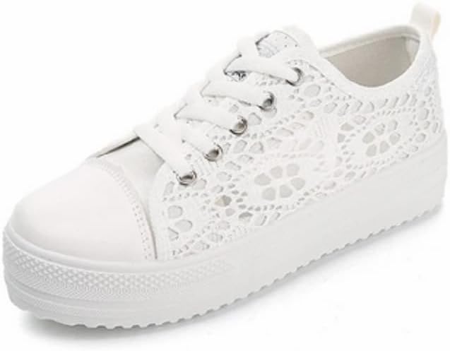 Women's Mesh Lace Sneakers Chunky | Breathable Lace-Up Shoes for Summer Casual & Fashion Sneakers