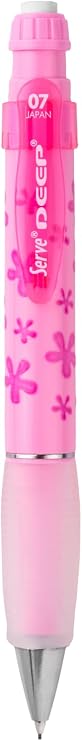 SERVE Deep Mechanical Lead KLM 07 MM, Candy Pink, Flower Pattern