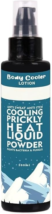 New Body Cooler | Instant Cooling Liquid Powder for Body | Prickly Heat Powder Replacement | No Sweat, Smell, Chafing & Irritation | Instant Freshness | for Men & Boys | 100 ml