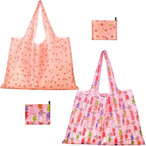 Extra Large 50Lbs Foldable Reusable Shopping Bags with Handles Fold Up Shopping Bags for Purse Reusable Tote Bag
