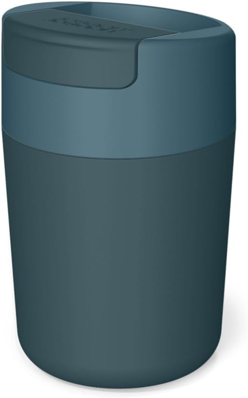 Joseph Joseph SippTM Travel Coffee Mug with Flip-top Cap - 12 fl. oz - Blue