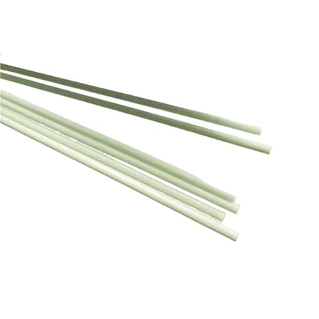 10pcs White Glass Fiber Bar, Dia 0.8-10mm Solid Fiberglass Rod, Length 50cm Round Fiberglass Solid Rod 1pc(0.8x500mm)
