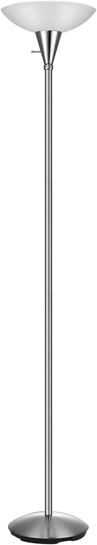 V-Light 70.5 inch Silver LED Torchiere Floor Lamp, LED Floor Lamps for Living Room, Floor Lamp for Bedroom, Standing Lamp & Corner Lamps, Tall Lamp for Living Room Corner