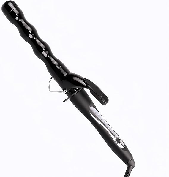 32mm Bubble Wand Curling Tongs, Electric Bubble Curling Iron, Professional Beach Wave Curler for Long & Medium Hair, Big Wave Curler Hair Wand Style Tools