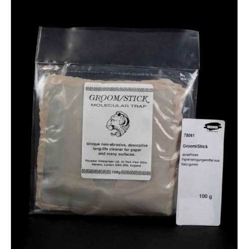 GroomStick Archival Natural Rubber Knead Cleaner Molecular Trap 100 Grams