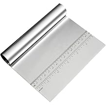 Multi-Purpose Stainless Steel Dough Scraper Cake Pizza Cutter Pastry Bread Separator Scale Knife Tool Kitchen Scraper