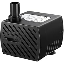 Uniclife Pet Replacement Pump 60 GPH 2W 2ft High Lift Quiet Pump for Smart Pet Fountains 12 V Compact Submersible Water Pump with 120 V Converter Adaptor for Nano Fish Tanks Bowls Up to 5 Gallons