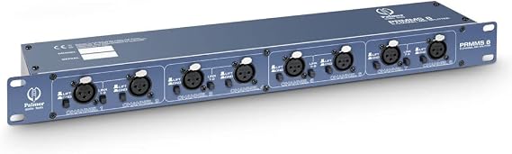 Palmer 8-Channel Microphone Splitter, Blue (PRMMS8)