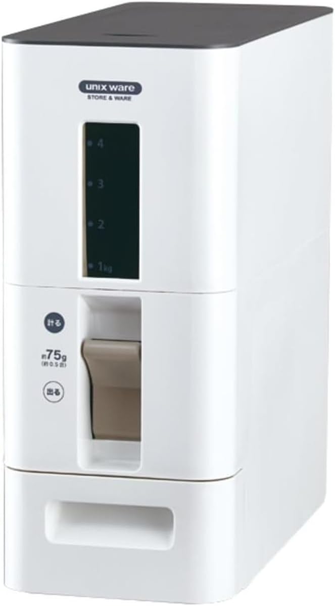Asvel S Measuring Rice Bin 6kg White 7527
