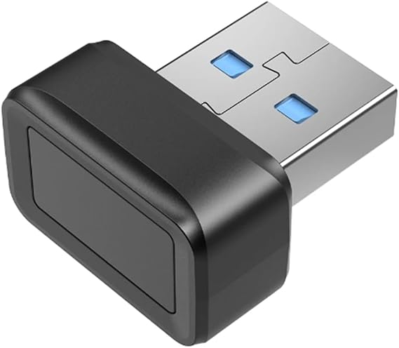 USB Fingerprint Key Reader FIDO U2F Speedy Matching Security Key Hello Anti-Spoofing Mini Fingerprint Reader Easy Install Easy to Use