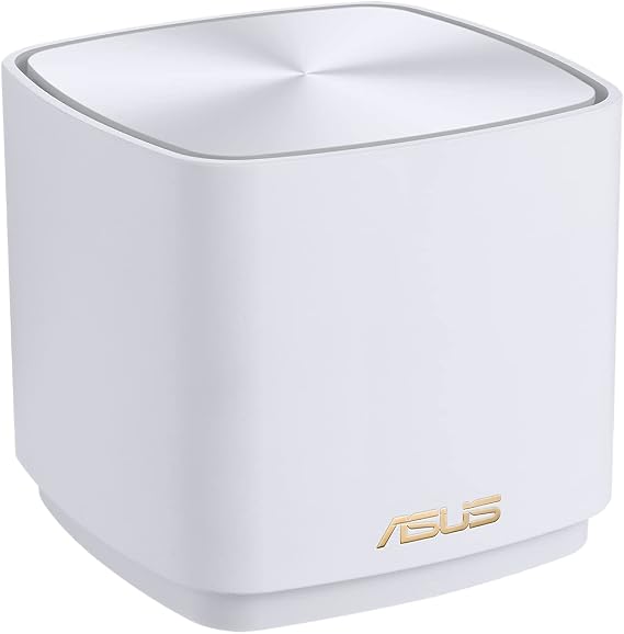 ASUS ZenWiFi XD4 plus (1 pk white) AX1800 Whole-Home Dual-band Mesh WiFi 6 System 1 pack Life-time free network security, parental controls, MU-MIMO support, Traditional QoS