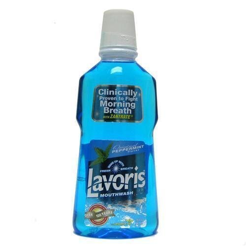 Lavoris Mouthwash, Original Peppermint 15 fl oz 444 ml PACK of 2