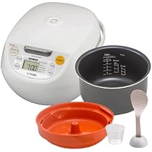 Tiger 5.5-Cup Electric Rice Cooker, Auto Warmer, Programmable