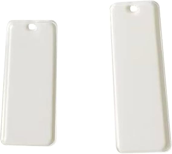 Acrylic Rectangle Blanks, Acrylic Blanks, Acrylic Keychain Blanks/Luggage Tags/Blank Acrylic Rectangle (3'' x 1")