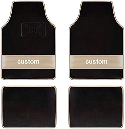Custom Carpet Heavy Duty Set Automotive Fit for 855,Classic Car Floor Mat All Weather Floor Mats with Anti-Slip Heel Pad,Beige