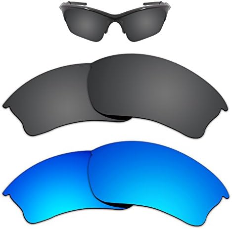 12MM Glare Proof Replacement Lenses for Oakley Half Jacket XLJ Sunglass Polarized Pack of 2