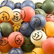 Multi Color Jumbo Double Number Bingo Balls #1-75, 5 Colors, Extra-Large Numbers, Ages 3+