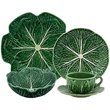 Bordallo Pinheiro Cabbage 5-Piece Dinnerware Set Green