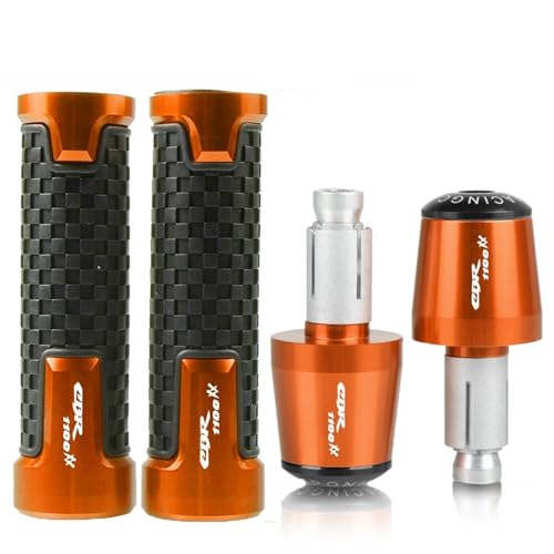 for H&ONDA CBR1100XX CBR1100 XXVXXWXXYXX-1XX-2XX-3 78 22mm Motorcycle Hand Grips Handle Bar Handlebar Grip Ends Plug Color : Orange
