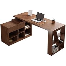 Computer Desk Multifunctional Study Room Desk Home Office PC Desk Laptop Workstation with Bookshelf and Rotatable Locker Modern Luxury Study Writing Desk Home Office Desk (Color : C)
