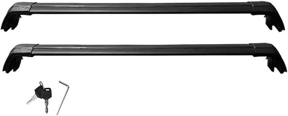 Car Roof Rack Cross Bars 2PCS Aluminum Crossbar For Toyota For Fortuner 2016-2025 Cross Bar Roof Luggage Cargo Lockable
