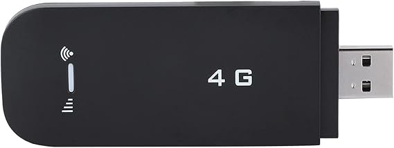 Akozon Mobile WiFi Hotspot, 4G LTE USB Portable Router Pocket Hotspot, USB WiFi Mobile Network Smart (with WiFi) 150 Mbps Travel Support FDD B1/B3