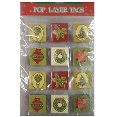 48 Pop Layer Christmas Gift Tags