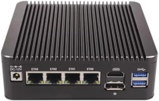 Firewall Hardware Appliance Pentium Processor 6405U Mini PC, i226V x 4 2.5GbE LAN, 2 Core and 4 Thread,DDR4-2133/2140,M.2 WiFi Slot,1*M.2 2280,2*SATA3.0(NO RAM NO SSD)
