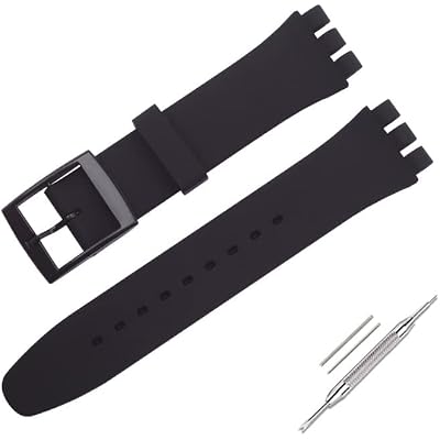 OLXIYOC Watch Strap for Swatch, Silicone Waterproof Watch Strap