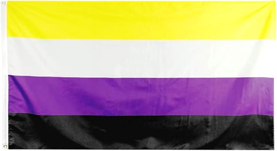 Flaglink Nonbinary Pride Flag 3x5Fts - LGBTQIA Non Binary NB Gender Rainbow Banner