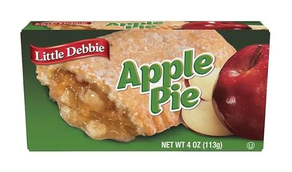 Little Debbie, Mini Apple Fruit Pies, 4 Ounce, 1 Caddy (8 vending boxes per caddy)
