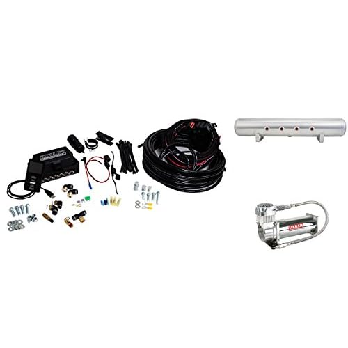 Air Lift 27683 3P System 14 Air Line, 5 Gallon Lightweight Aluminum Tank, VIAIR 444C Compressor